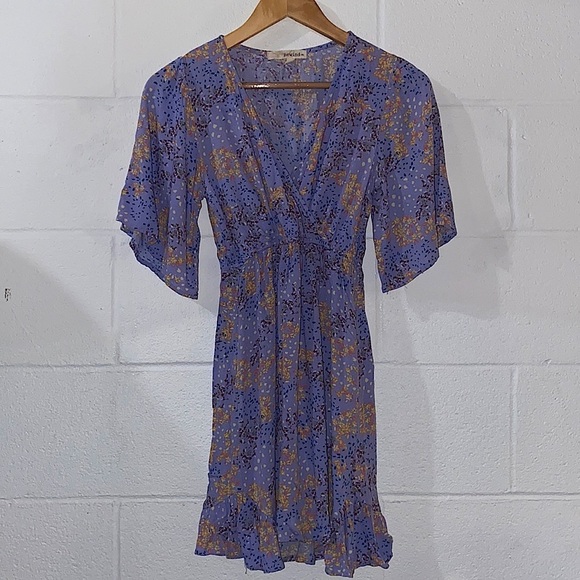 NWOT Rewind Purple Floral Dress size XS - Picture 1 of 7
